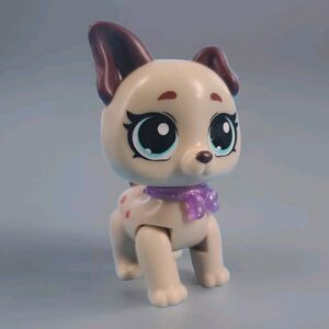 Surprise Brown Dog Purple Bow  Pet Rescue Series 1 Mystery Figure Cake Topper